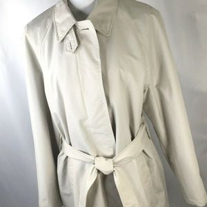 Lands End Trench Coat w/ Removable Wool Liner